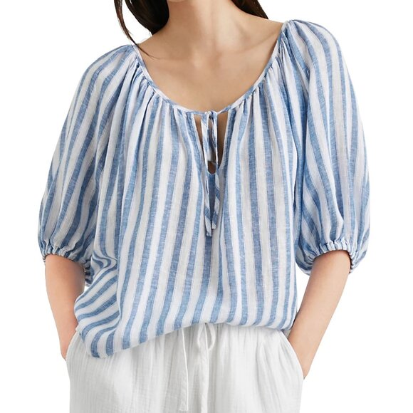 Rails Kirstie Linen Blend Top - Picture 1 of 5